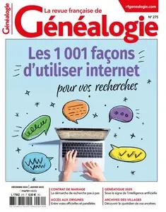 La Revue française de Généalogie - Décembre 2024 - Janvier 2025 [Magazines]