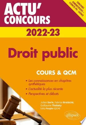 Droit public 2022-2023 - Cours et QCM [Livres]